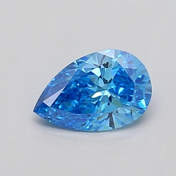 0.42 CT Fancy Vivid Blue PEAR