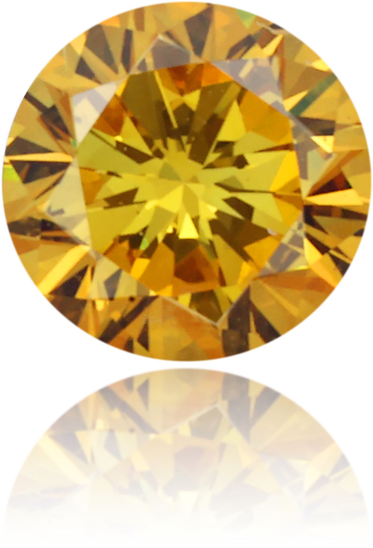 Diament 0.24 ct Fancy Intense Orangey Yellow/SI1
