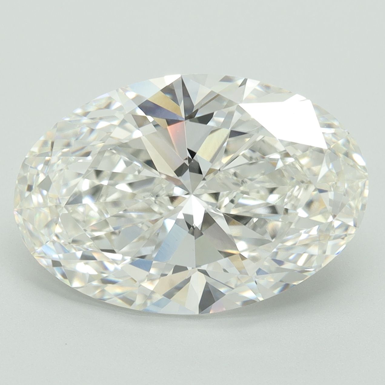 7.03 ct. oval Lab Grown Diamond front image