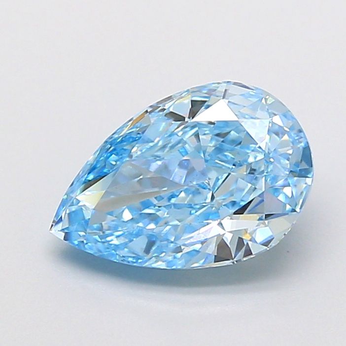 1.5 CT Fancy Vivid Blue PEAR