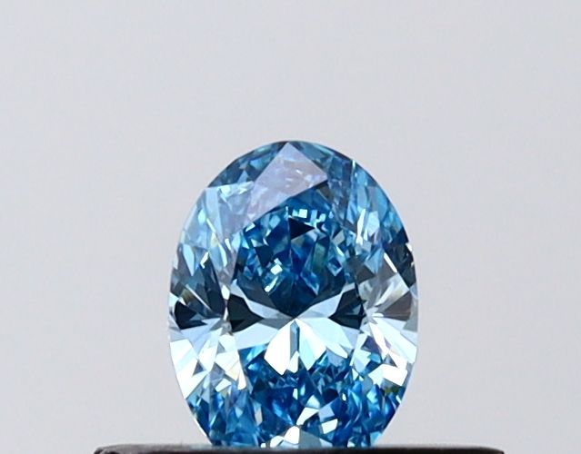 0.36 CT Fancy Vivid Blue OVAL