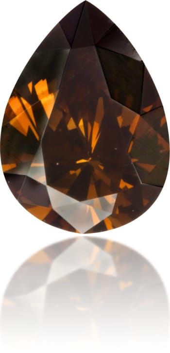 Diament 0.34 ct Fancy Dark Orange/VS2
