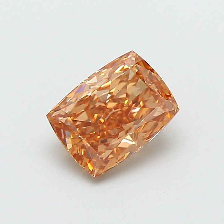 1.02 CT Fancy Orangey Brown CUSHION MODIFIED
