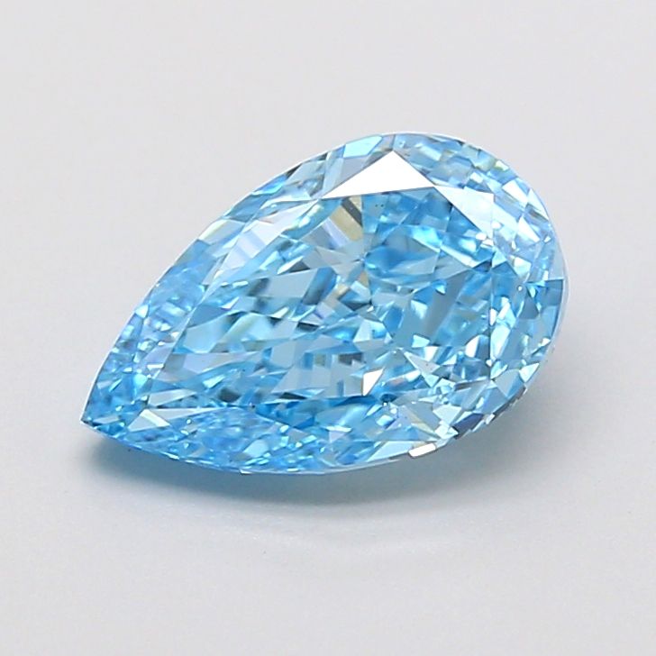 1.51 CT Fancy Vivid Blue PEAR