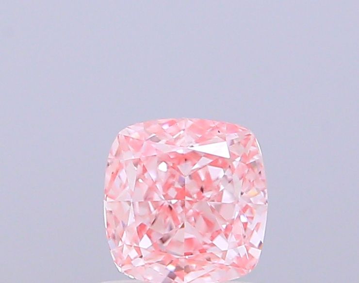 0.84 CT Fancy Intense Pink CUSHION MODIFIED