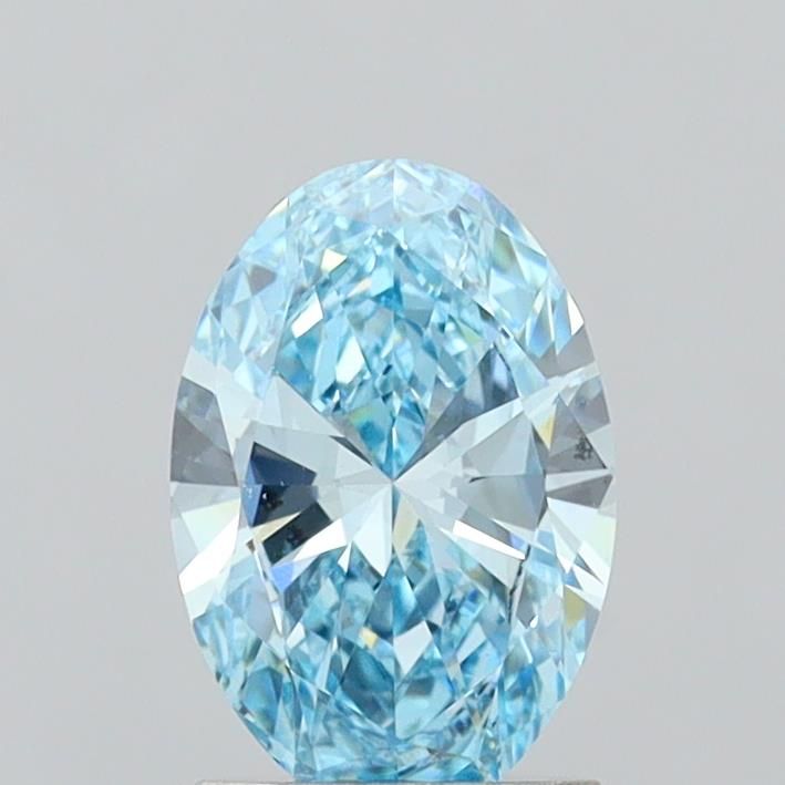 1.44 CT Fancy Vivid Blue OVAL
