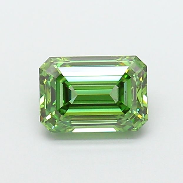 1.53 CT Fancy Vivid Green EMERALD