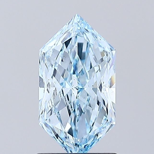 1.05 CT Fancy Intense Blue HEXAGONAL