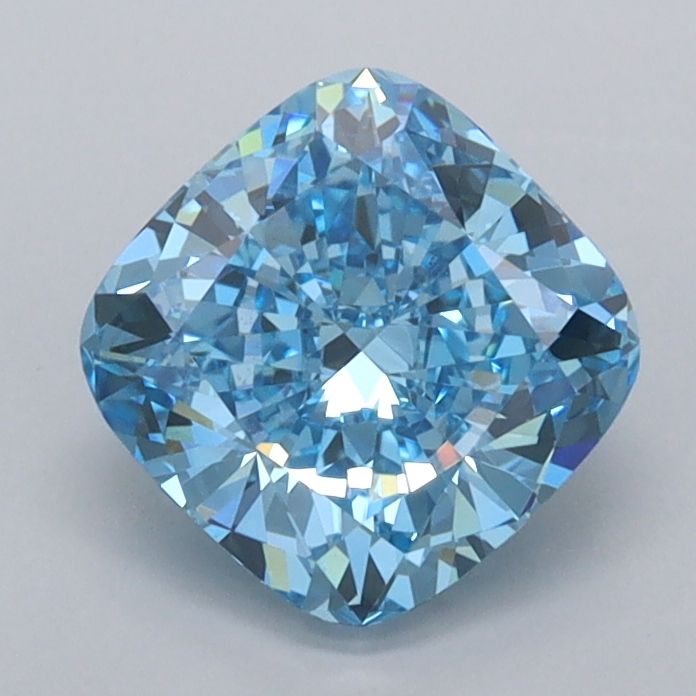 1.46 CT Fancy Vivid Blue CUSHION MODIFIED
