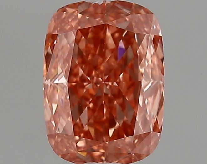 1.25 CT Fancy Vivid Pink CUSHION MODIFIED