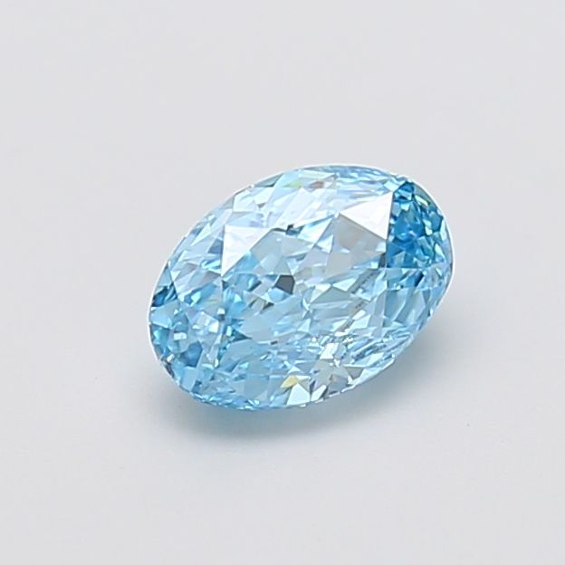 1.08 CT Fancy Vivid Blue OVAL