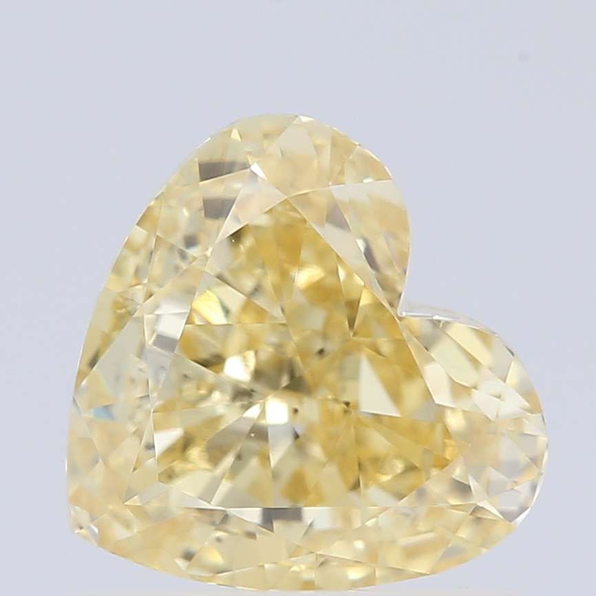 1.02 CT Fancy Intense Yellow HEART