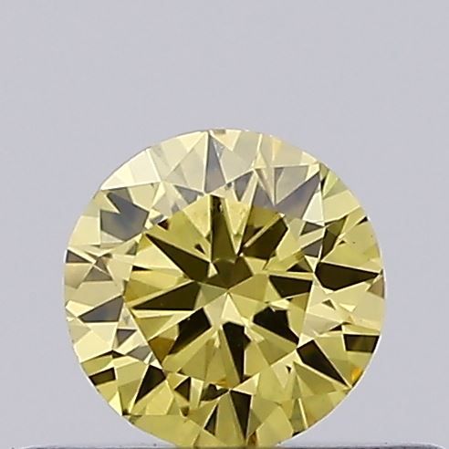 0.26 CT Fancy Intense Yellow ROUND