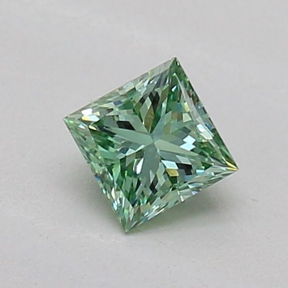 0.23 CT Fancy Vivid Green PRINCESS