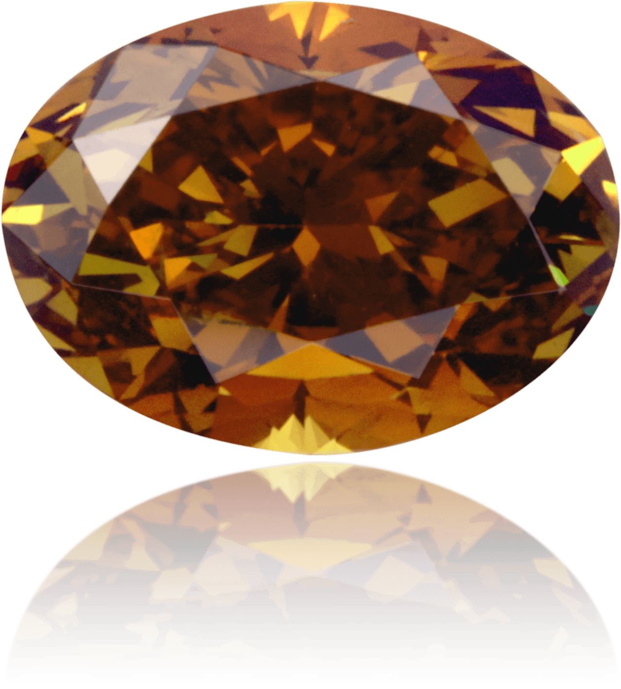 Diament 0.85 ct Fancy Deep Brownish Yellowish Orange/I1
