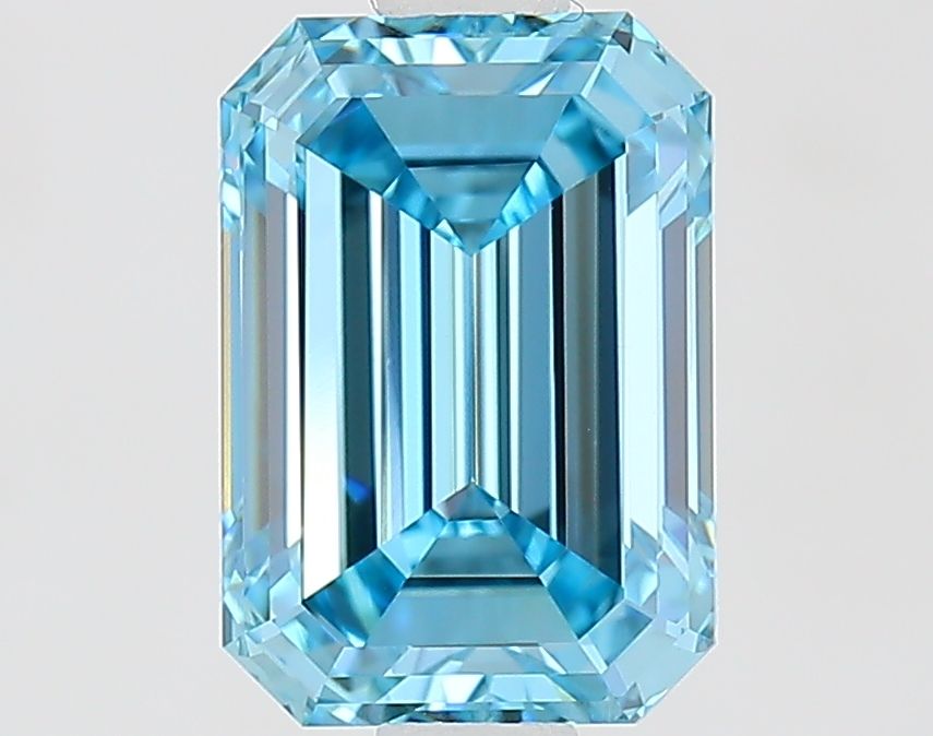 1.59 CT Fancy Vivid Blue EMERALD