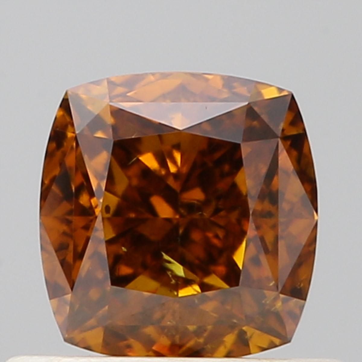Diament 0.66 ct Fancy Deep Orange Brown/SI2