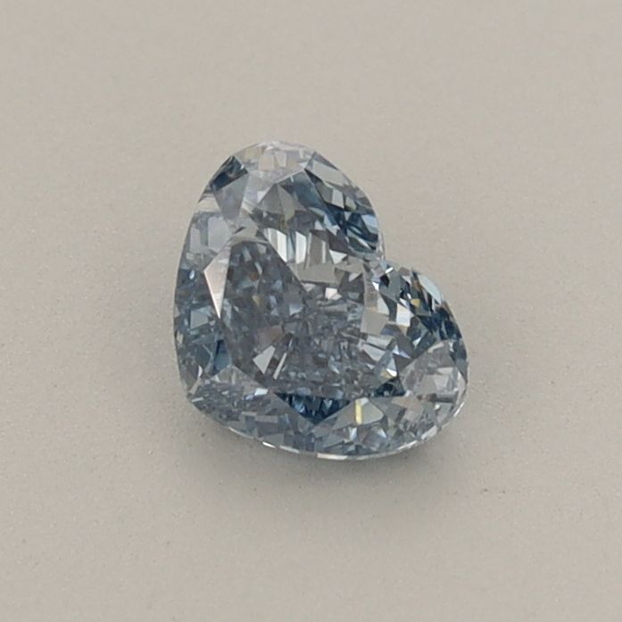 0.42 CT Fancy Vivid Blue HEART