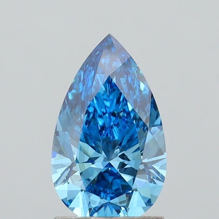 1.51 CT Fancy Vivid Blue PEAR