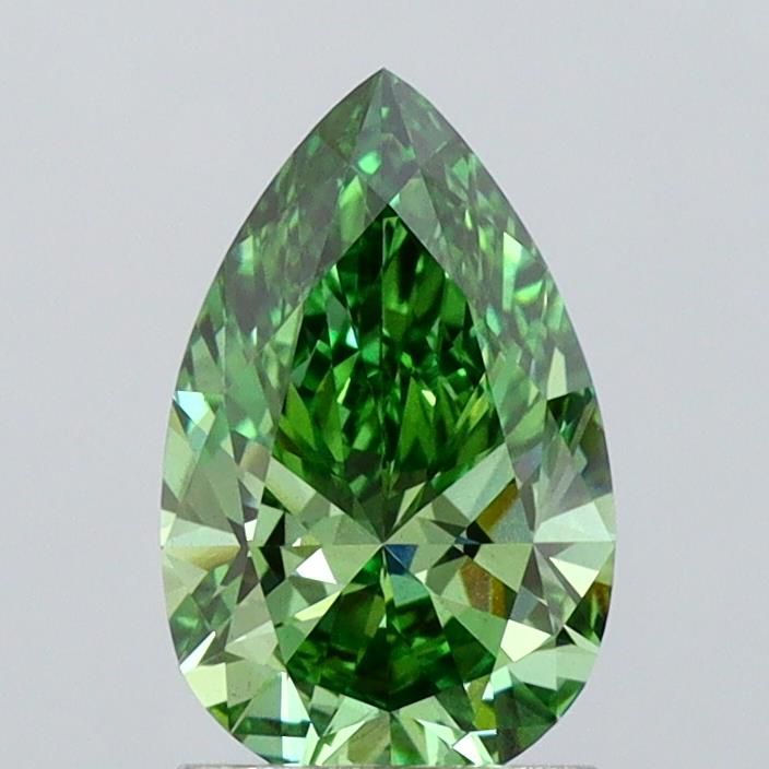 1.56 CT Fancy Vivid Green PEAR