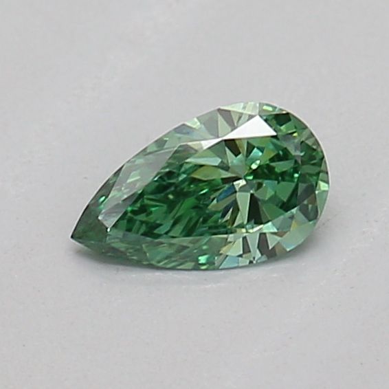 0.15 CT Fancy Vivid Green PEAR