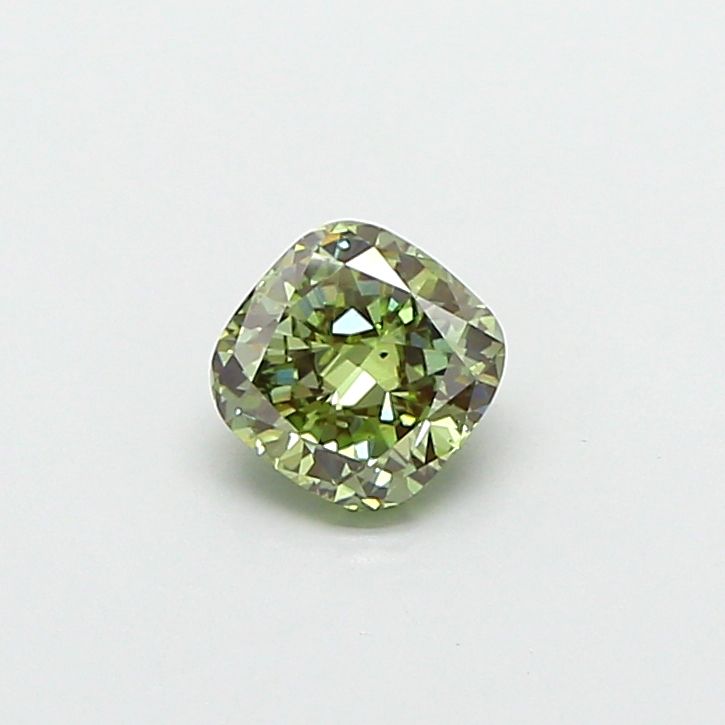 1.01 CT Fancy Vivid Green CUSHION MODIFIED