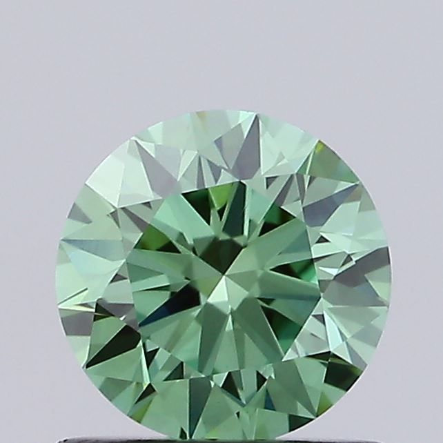 0.73 CT Fancy Vivid Green ROUND