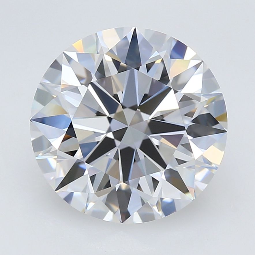 Diamant Rond 4.06 ct - Couleur D - Pureté VVS1