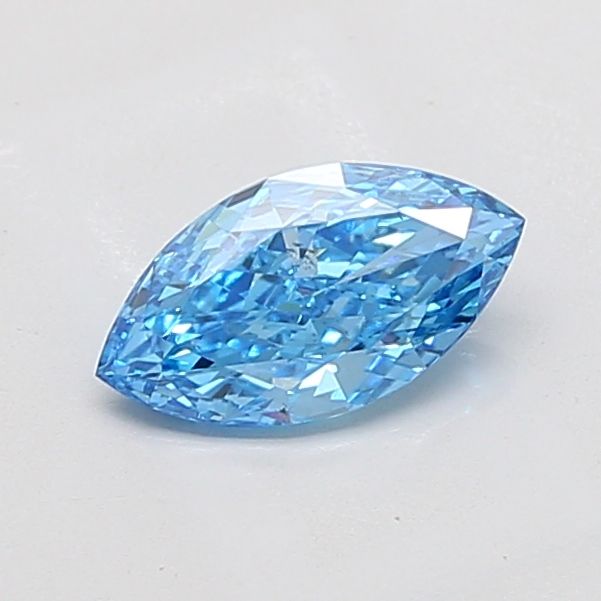 1.18 CT Fancy Vivid Blue MARQUISE