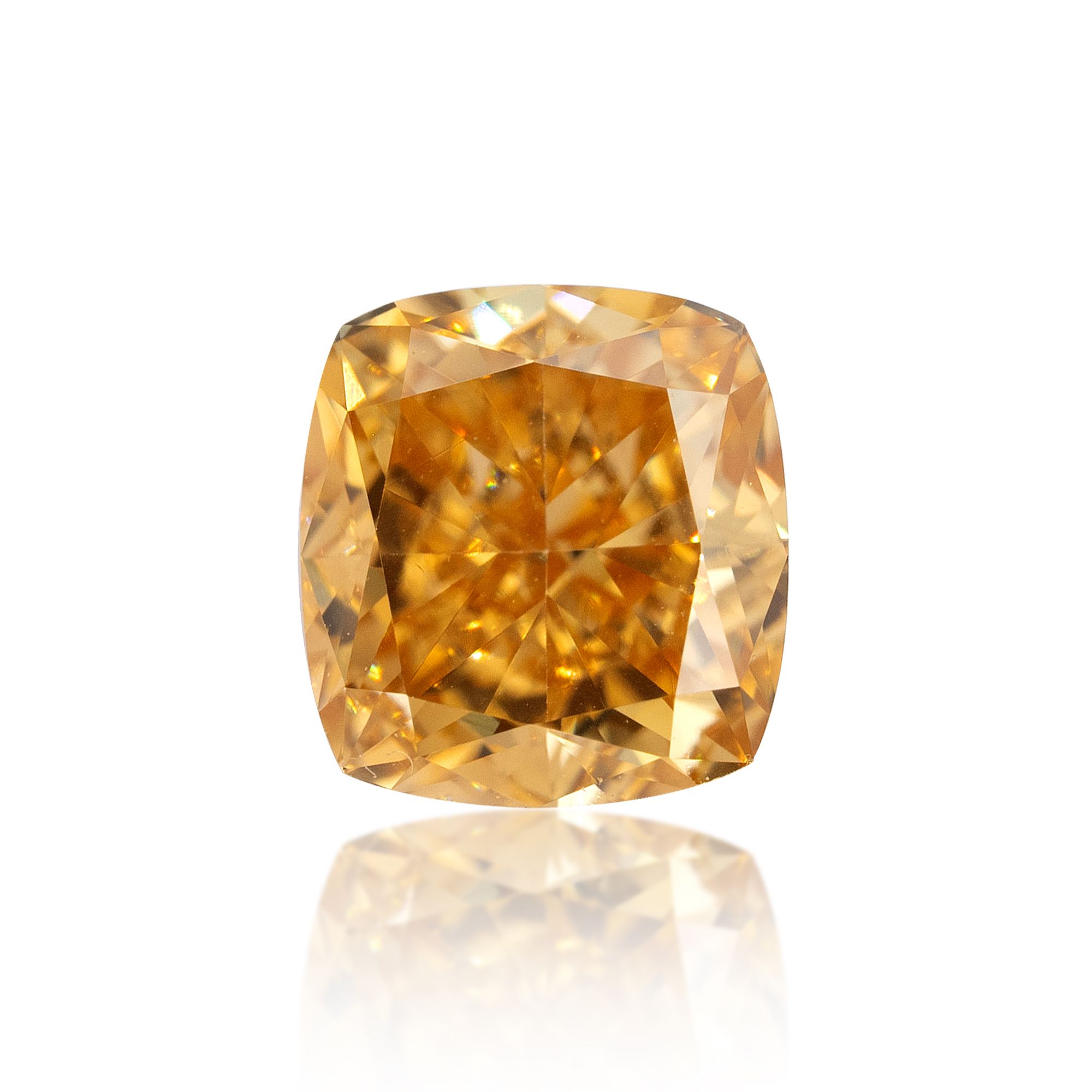 Diament 0.53 ct Fancy Intense Orange Yellow/VS2