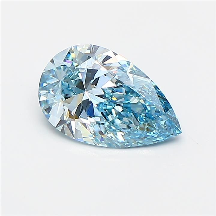 1.01 CT Fancy Vivid Blue PEAR