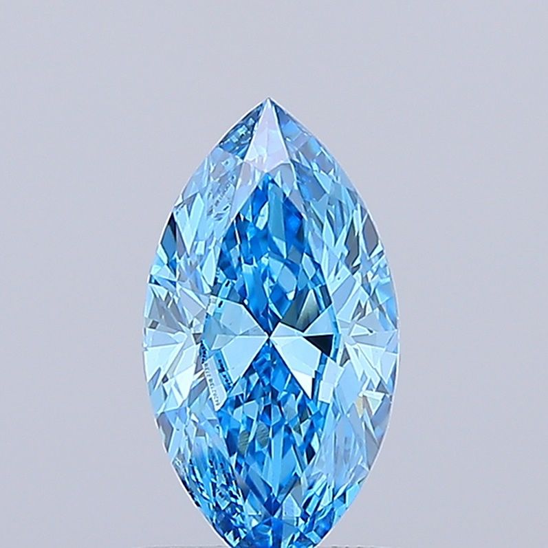 0.98 CT Fancy Vivid Blue MARQUISE