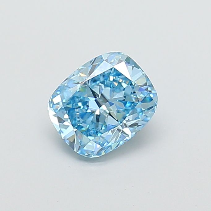 1.52 CT Fancy Vivid Blue CUSHION MODIFIED