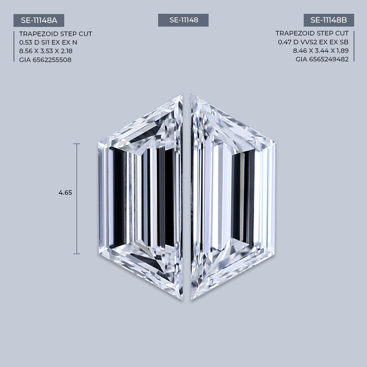 0.53 ct Trapezoid Diamond