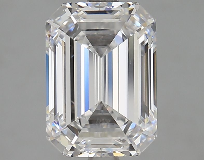 Diamant Émeraude 3.05 ct - Couleur D - Pureté VVS2
