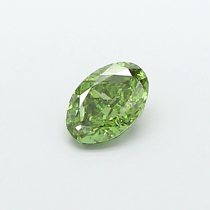 1.02 CT Fancy Vivid Green OVAL