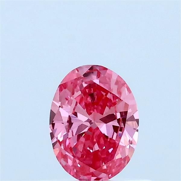 0.34 CT Fancy Vivid Pink OVAL