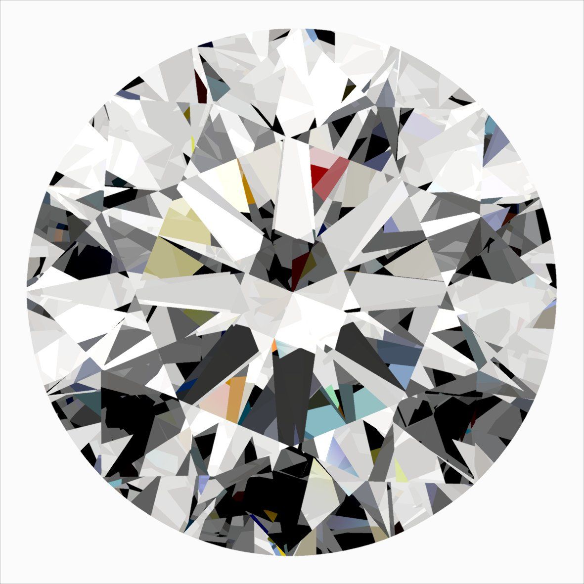 Diamant Rond 0.57 ct - Couleur E - Pureté VS1