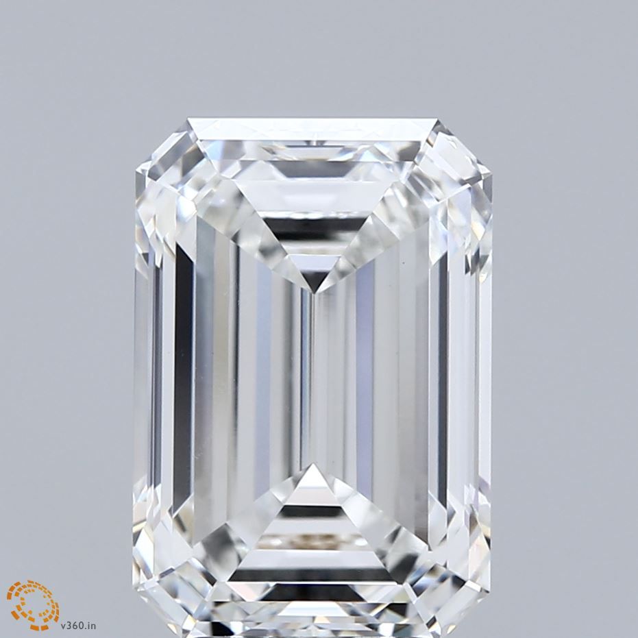 6.05 ct. emerald Lab Grown Diamond front image