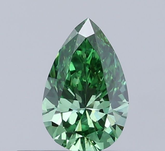 0.26 CT Fancy Vivid Green PEAR