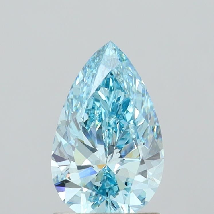 1.43 CT Fancy Vivid Blue PEAR