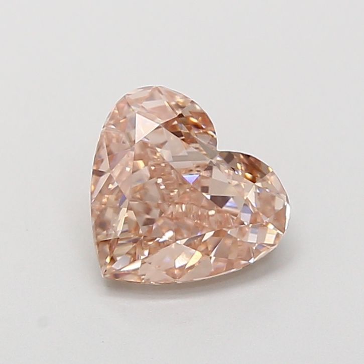 1.5 CT Fancy Brown Pink HEART