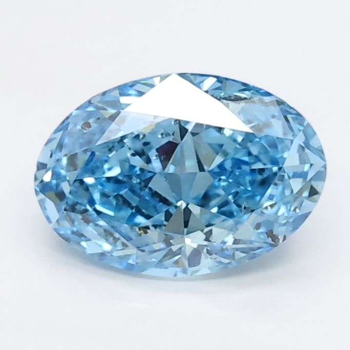 1.04 CT Fancy Vivid Blue OVAL