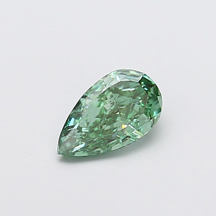 1.0 CT Fancy Vivid Green PEAR