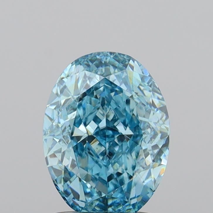 1.6 CT Fancy Vivid Blue OVAL