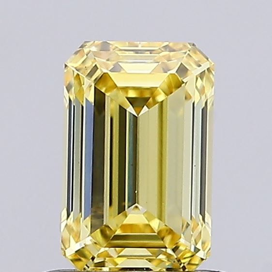 0.95 CT Fancy Intense Yellow EMERALD