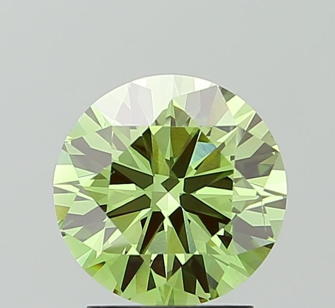 2.0 CT Fancy Vivid Green ROUND