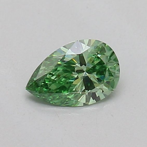 0.18 CT Fancy Vivid Green PEAR