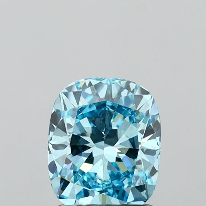 1.22 CT Fancy Vivid Blue CUSHION MODIFIED