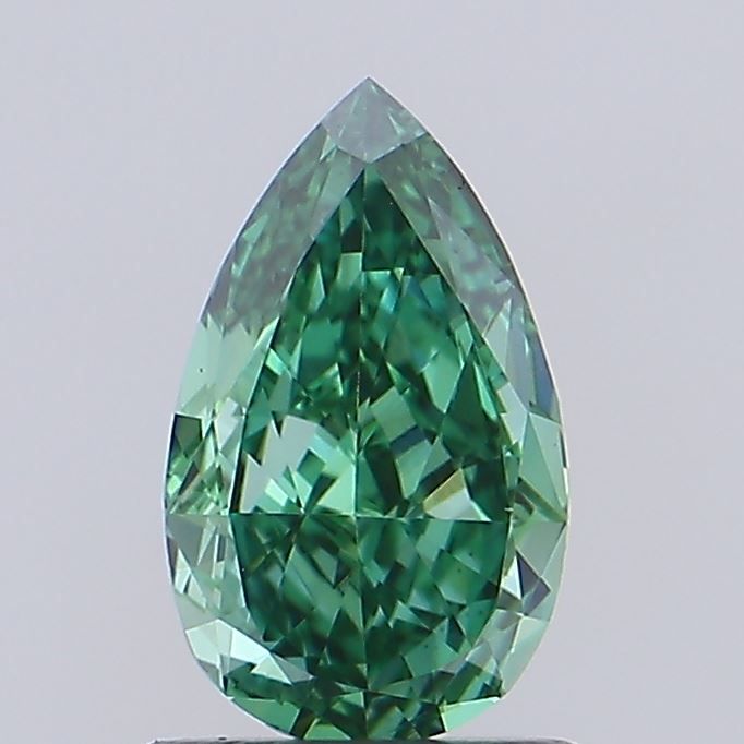 1.08 CT Fancy Vivid Green PEAR